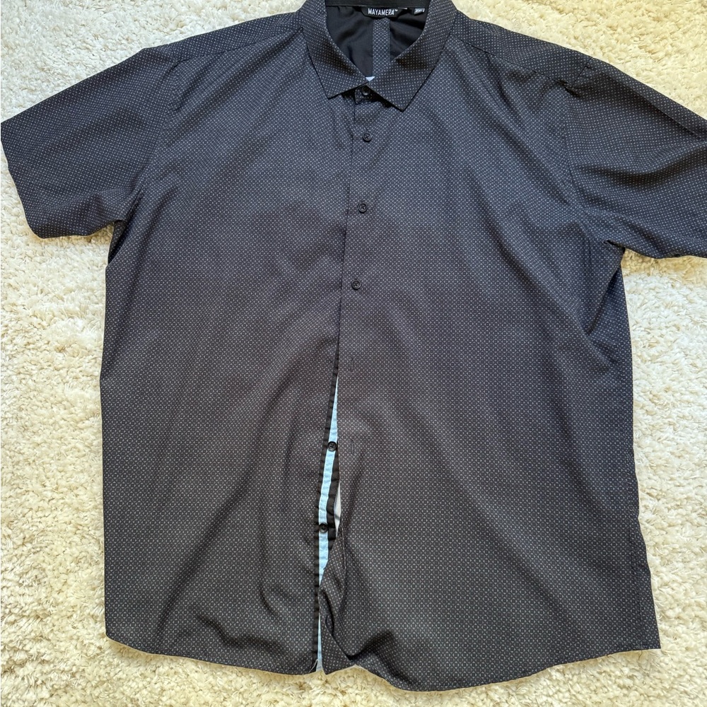 Men's Black Short Sleeve Shirt